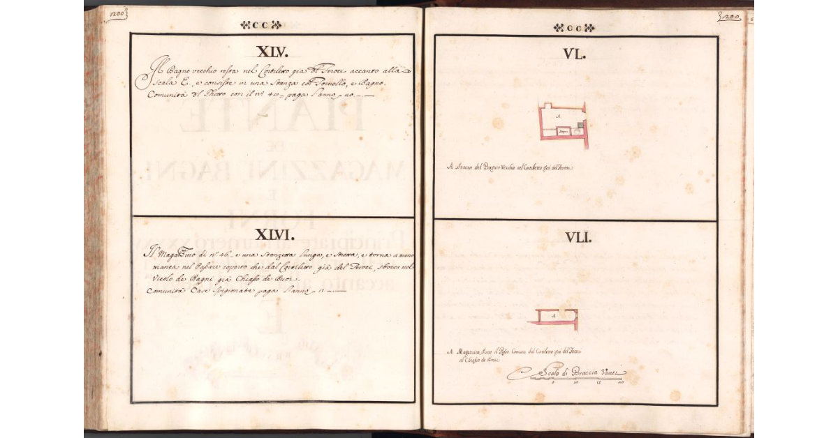 [Bagno Vecchio e Magazzino n. 46 del Ghetto di Firenze]