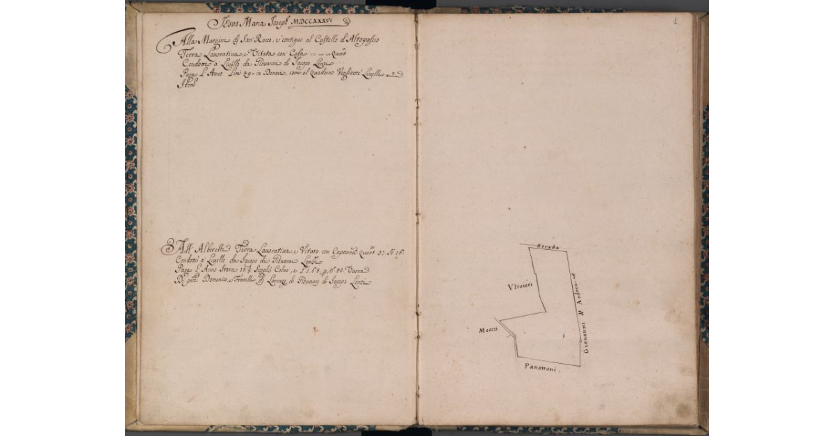 [Terreno concesso a livello nel comune di Pescia]