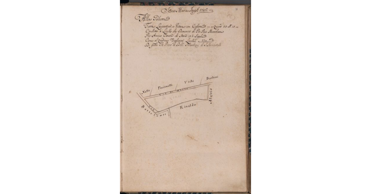 [Terreno concesso a livello nel comune di Pescia]