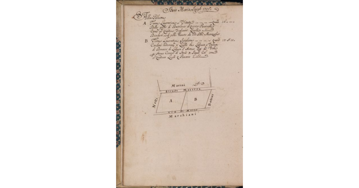 [Terreni concessi a livello nel comune di Pescia]