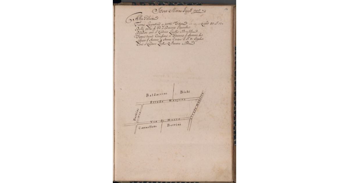 [Terreno concesso a livello nel comune di Pescia]