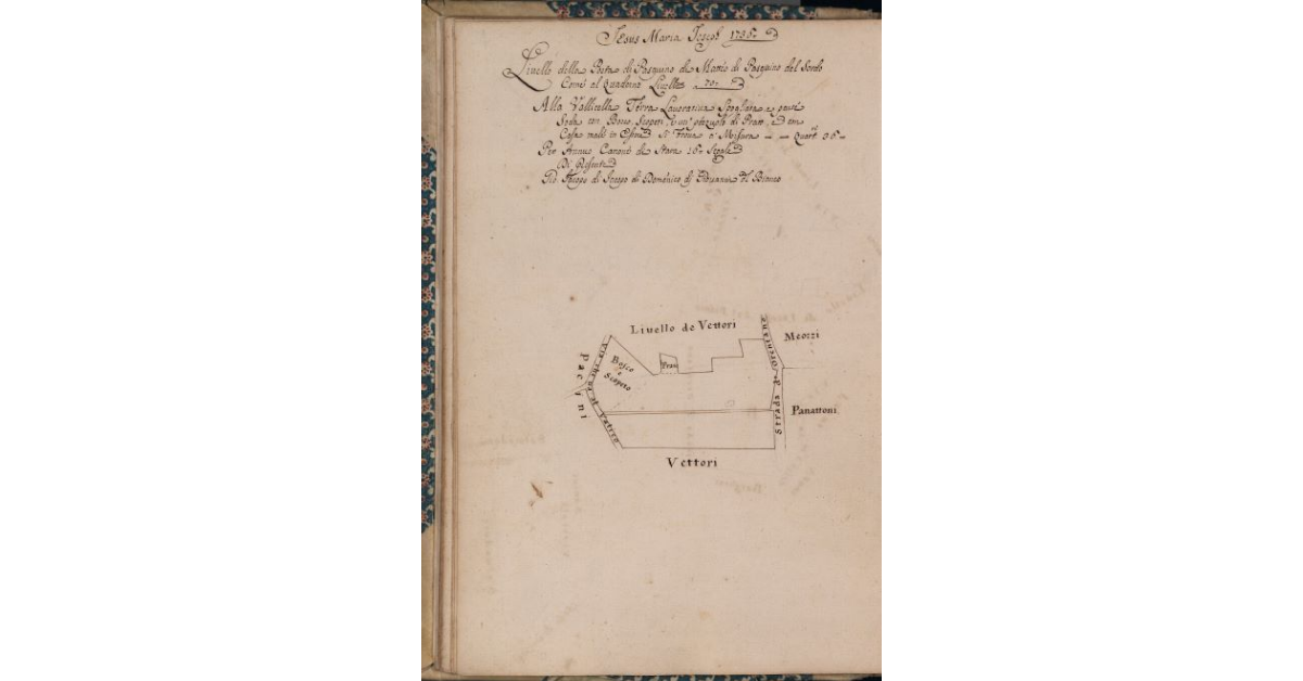 [Terreno concesso a livello nel comune di Pescia]