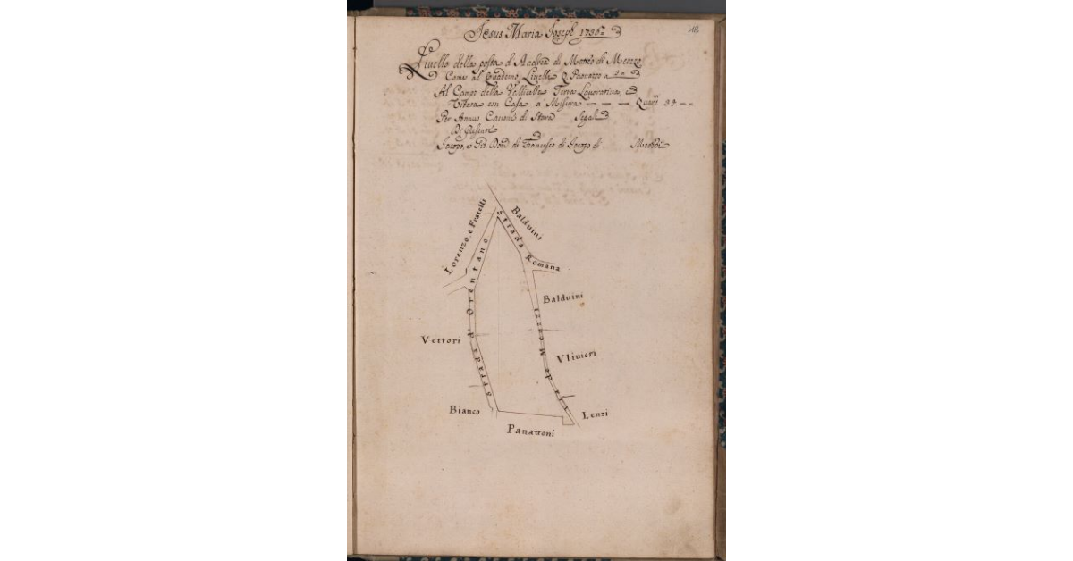 [Terreno concesso a livello nel comune di Pescia]