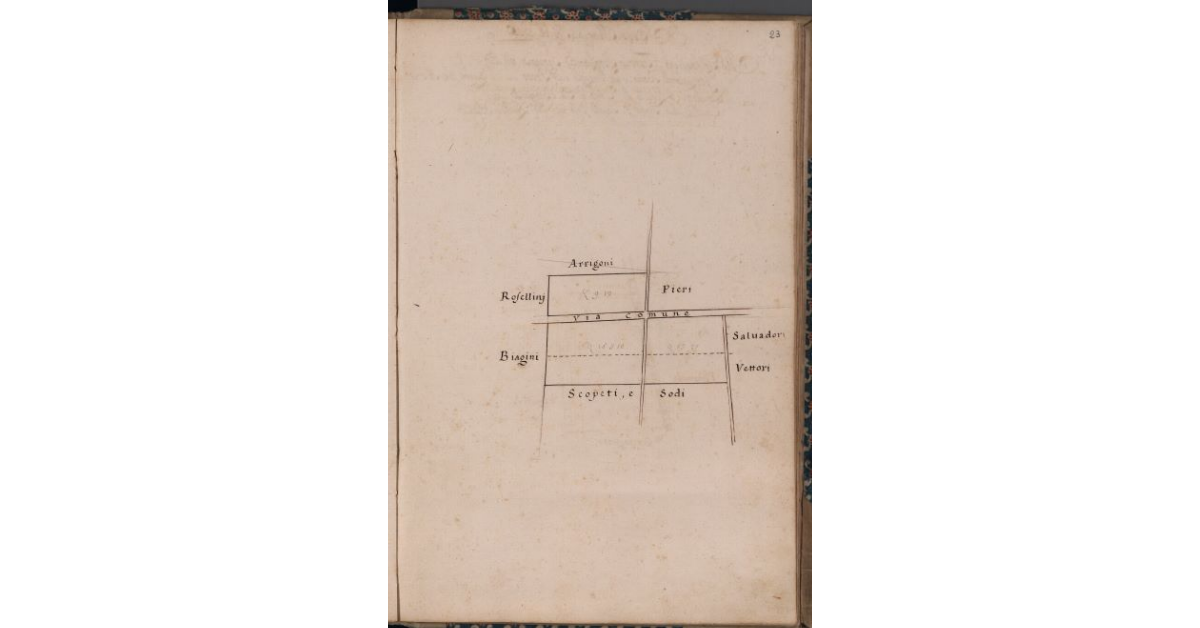[Terreno concesso a livello nel comune di Pescia]