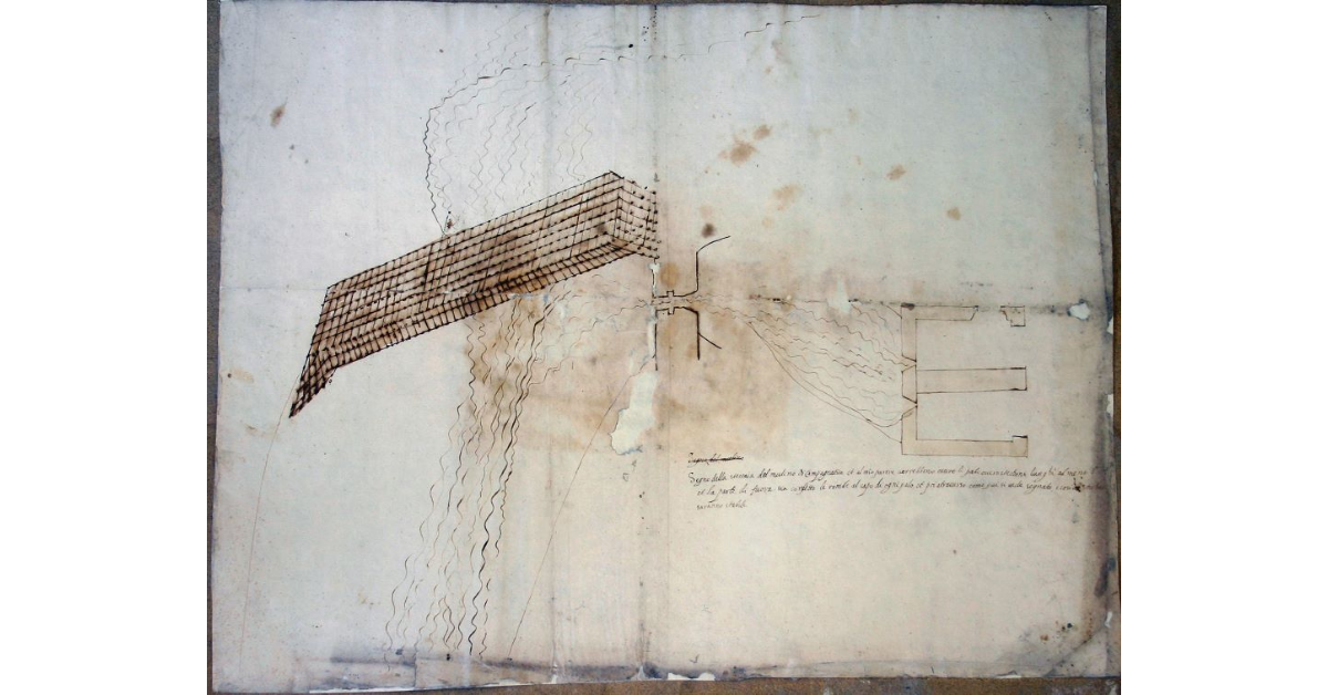 [Campagnatico. Disegno della Traversa del Molino di detta Comunità]