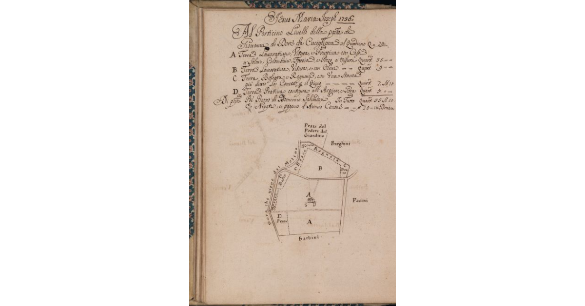 [Terreni concessi a livello nel comune di Pescia]