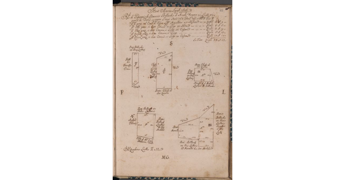 [Terreni concessi a livello nel comune di Pescia]