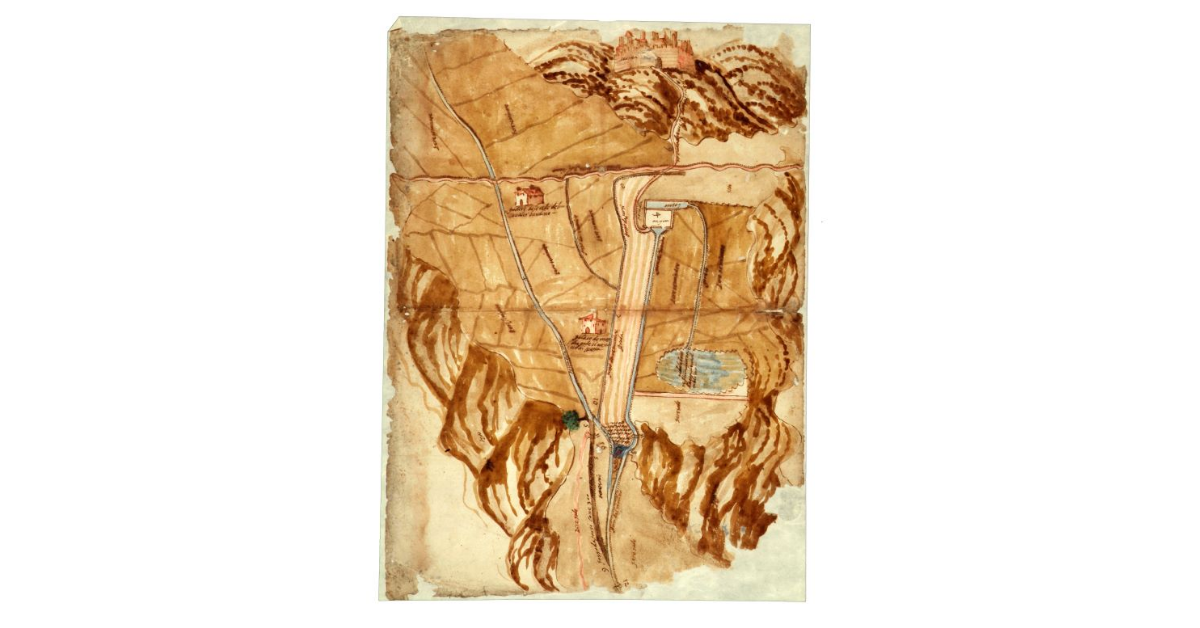 Massa. Pianta dimostrativa il Molin’ presso..