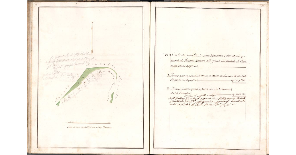 [Appezzamenti di terreno situati presso le gronde del padule di Bientina]