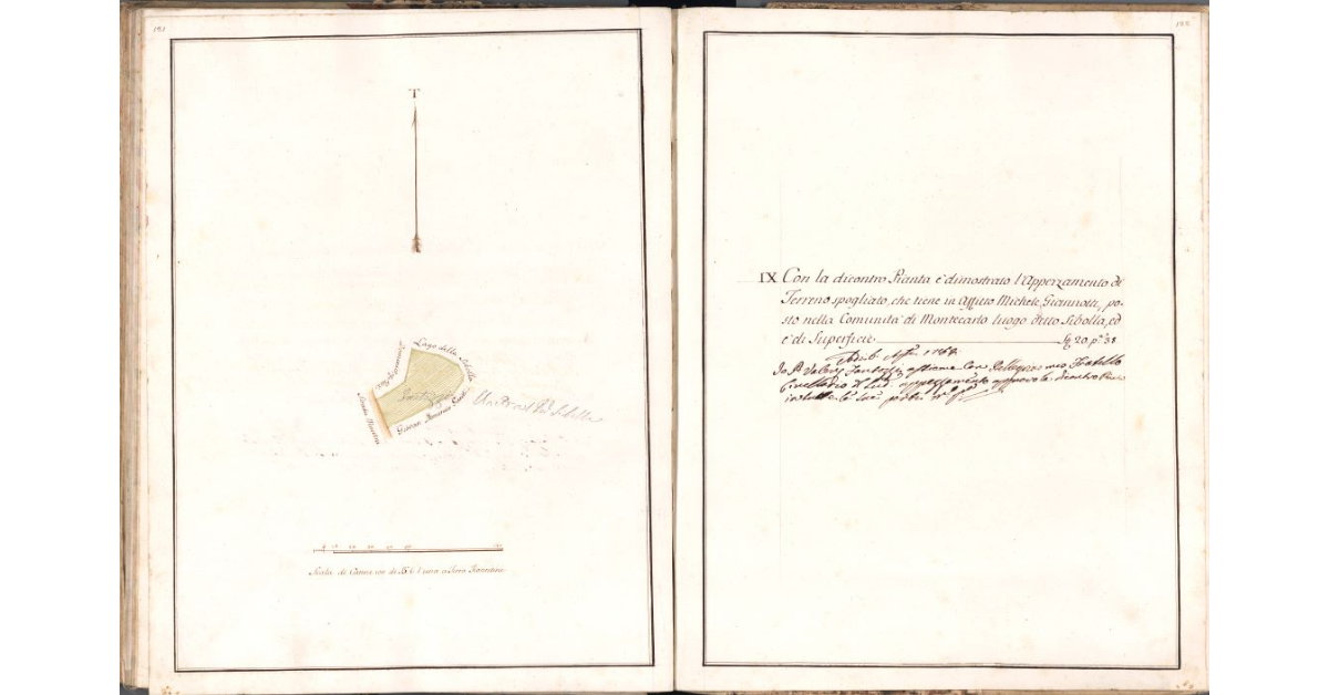 [Appezzamento di terreno tenuto in affitto da Michele Giannotti]
