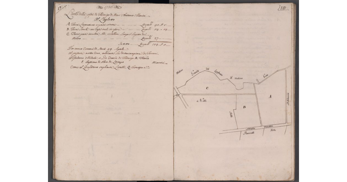 [Appezzamenti di terreno situati al Laghetto]