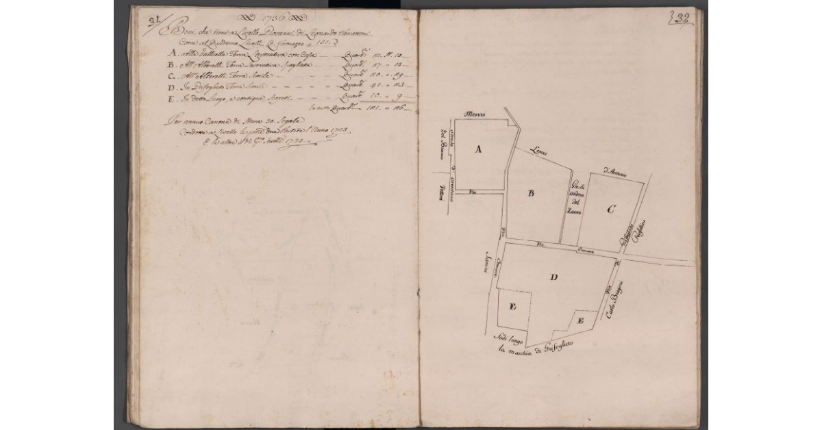 [Appezzamenti di terreno situati alla Vallicella, all'Alberelli e in Grifoglieto]