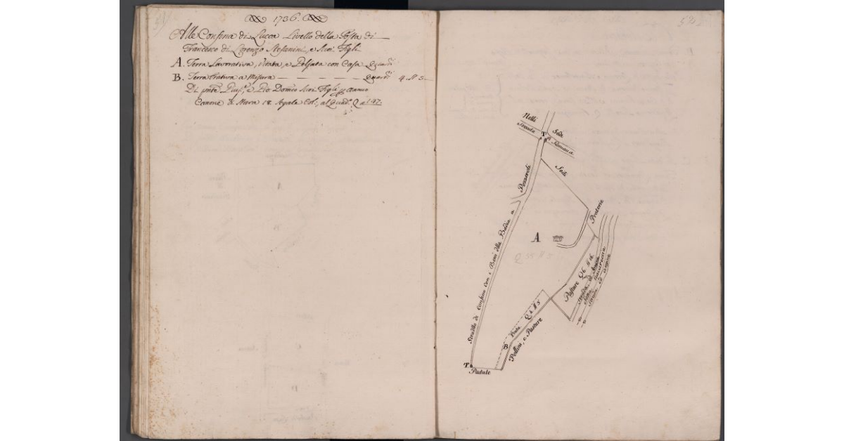 [Appezzamenti di terreno situati a confine con i beni della Badia a Pozzeroli]