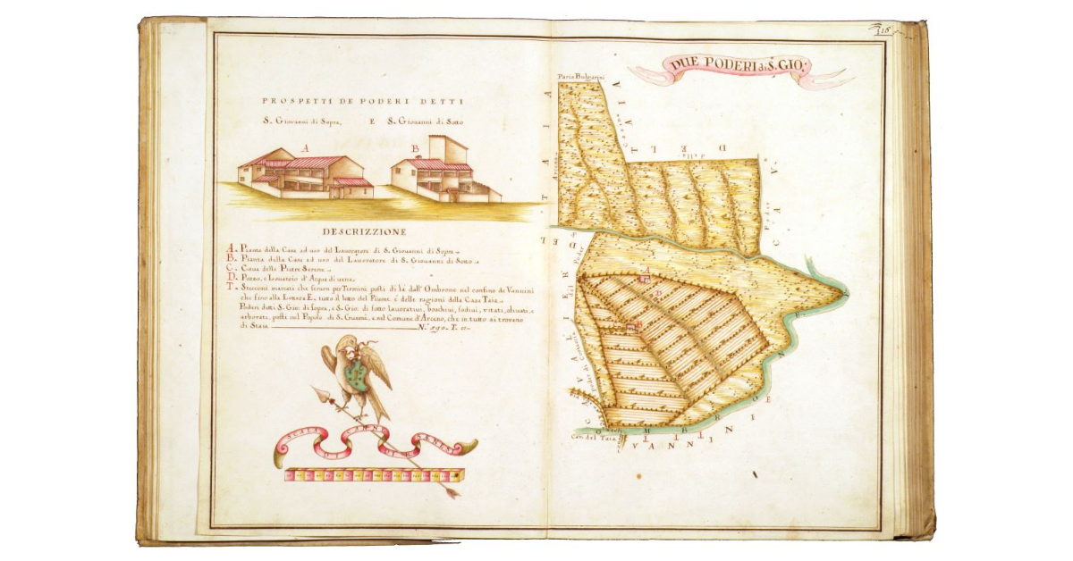 Due poderi detti di "san Giovanni di sopra" e "san Giovanni di sotto"