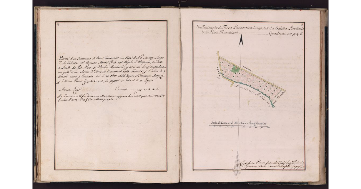 [Appezzamento di terreno situato alla Galeotta nel comune di Montecarlo]