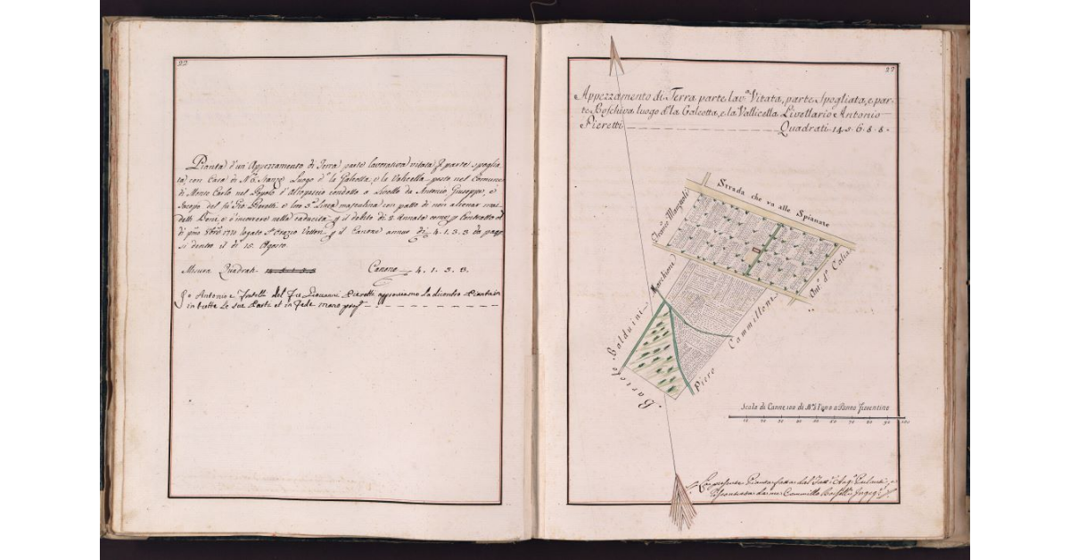 [Appezzamento di terreno situato in località Galeotta e Vallicella nel comune di Montecarlo]