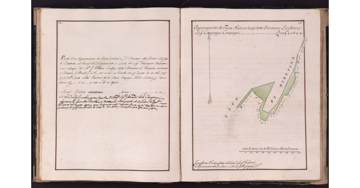 [Appezzamento di terreno prativo situato in località Orentano nel comune di Castelfranco]