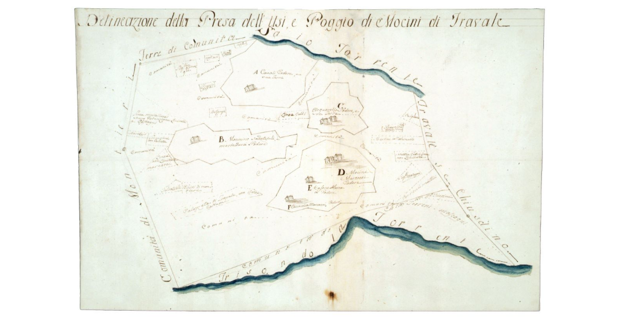 Delineazione della Presa dell' Usi, Poggio di Mocini di Travale