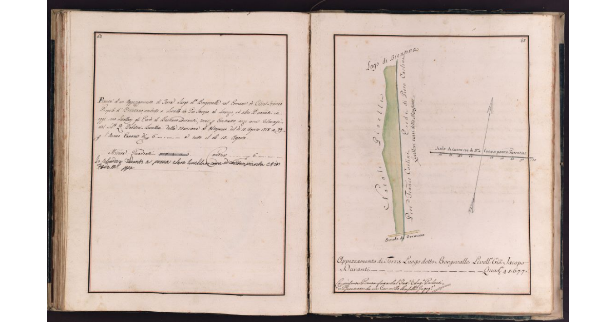 [Appezzamento di terreno situato in località Borgovalle nel comune di Castelfranco]