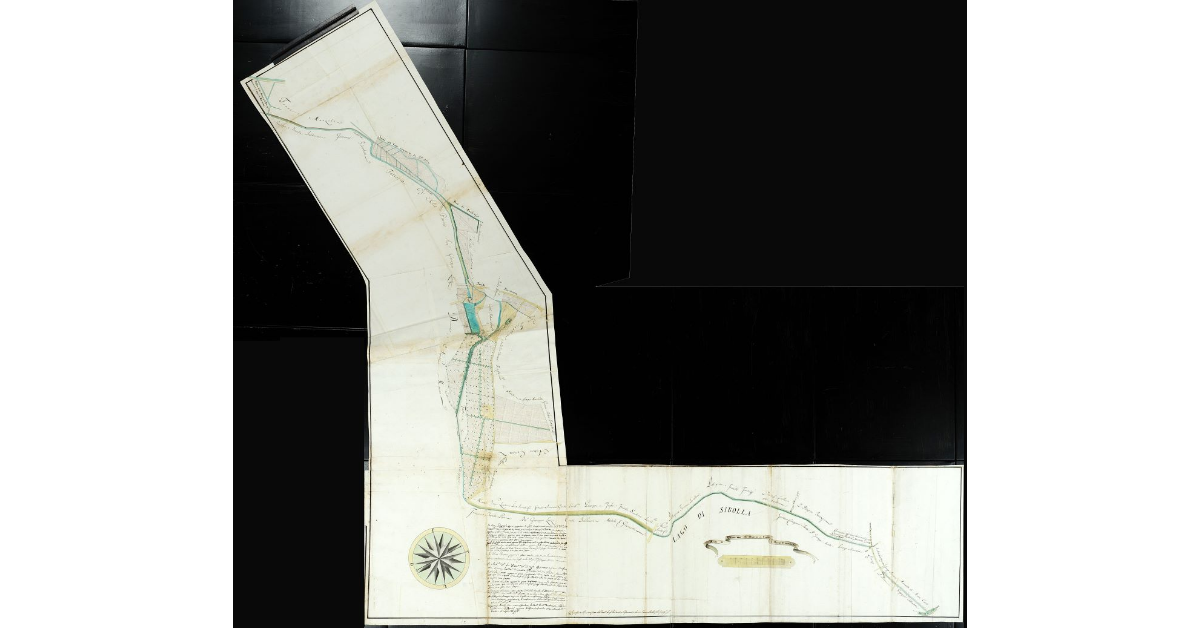 [Pianta parziale degli antichi livelli della Mansione di Altopascio]