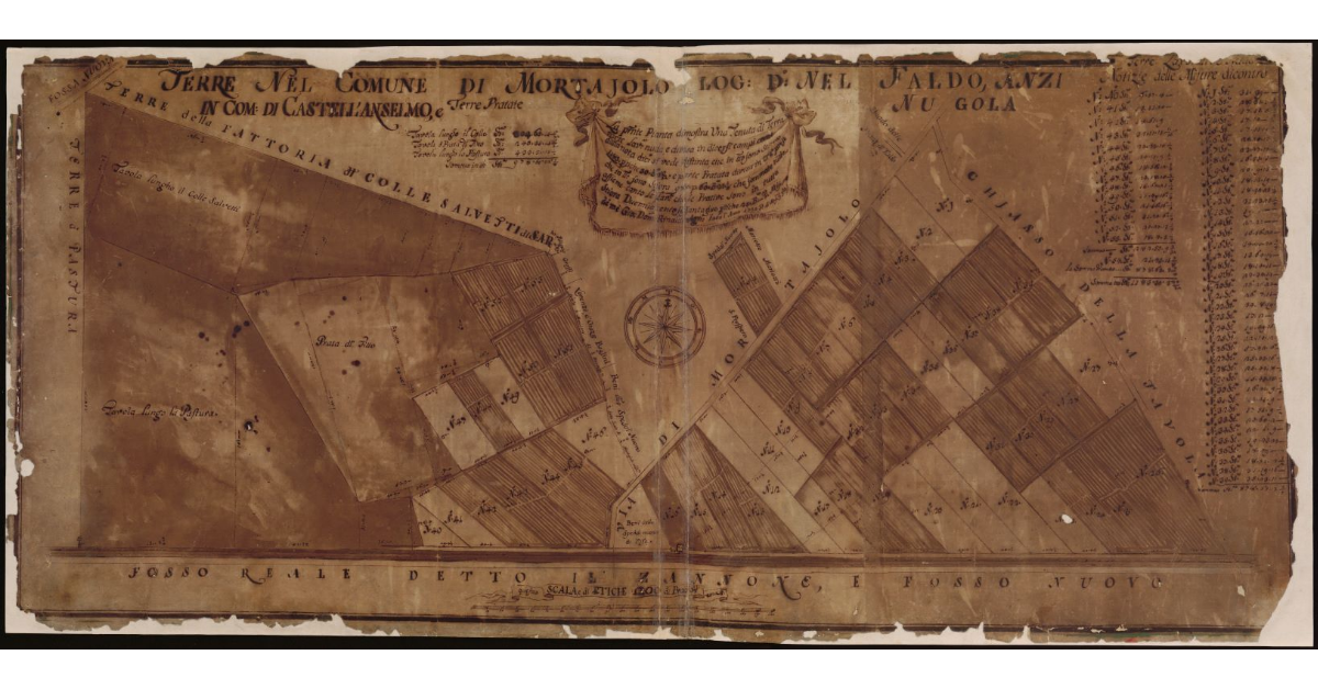 Terre nel Comune di Mortajolo Logo detto nel Faldo, anzi Nugola e Terre Pratate in Comune di Castell'Anselmo