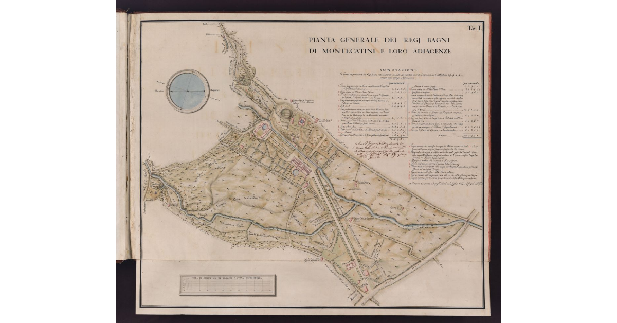 Pianta generale dei Regj Bagni di Montecatini e loro adiacenze