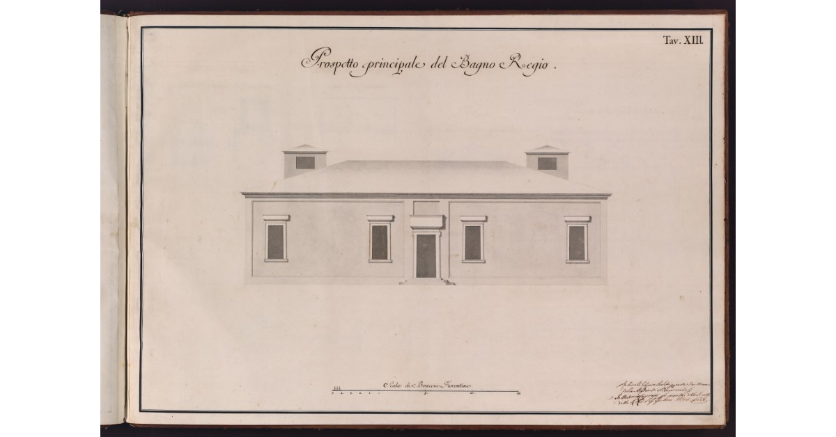 Prospetto principale del Bagno Regio