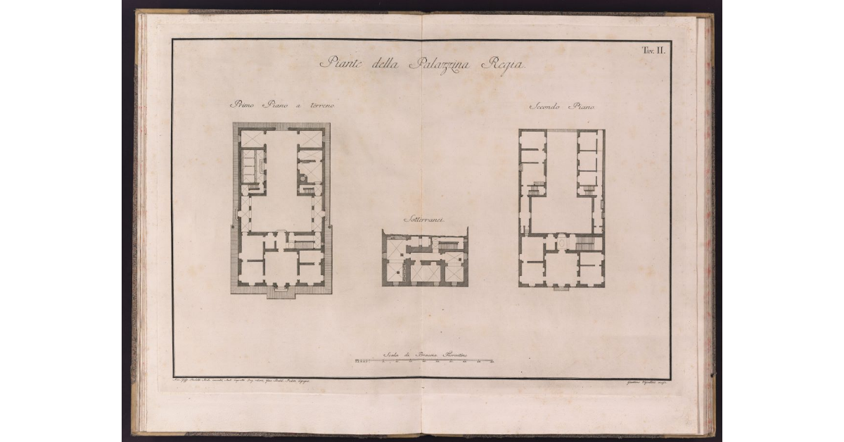 Piante della Palazzina Regia