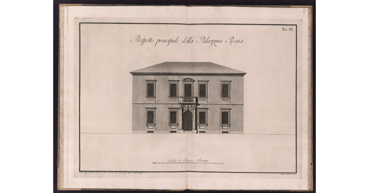 Prospetto principale della Palazzina Regia