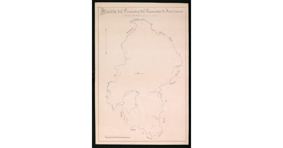 Pianta del perimetro del Vicariato di Fivizzano