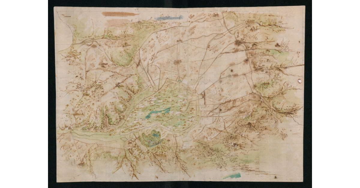 [Pianta della Valdinievole col padule di Fucecchio]