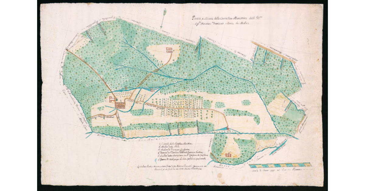 Pianta e misura della Castellina Marittima dell'Ill.mo Sig. Marchese Francesco Maria de' Medici