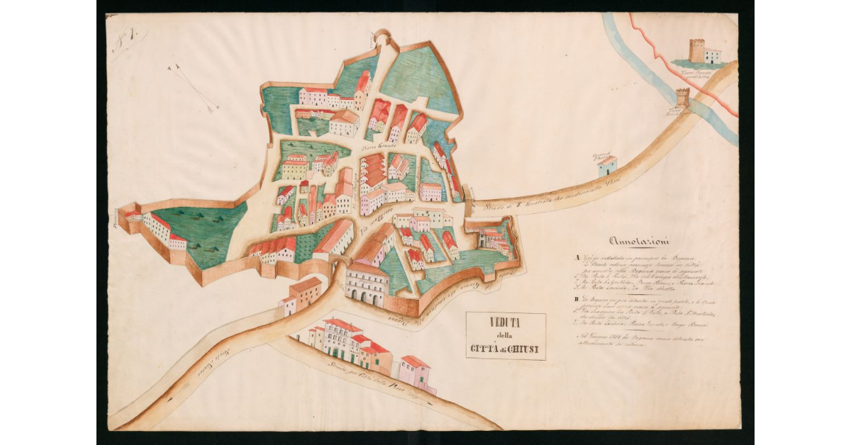 [Veduta della città di Chiusi]