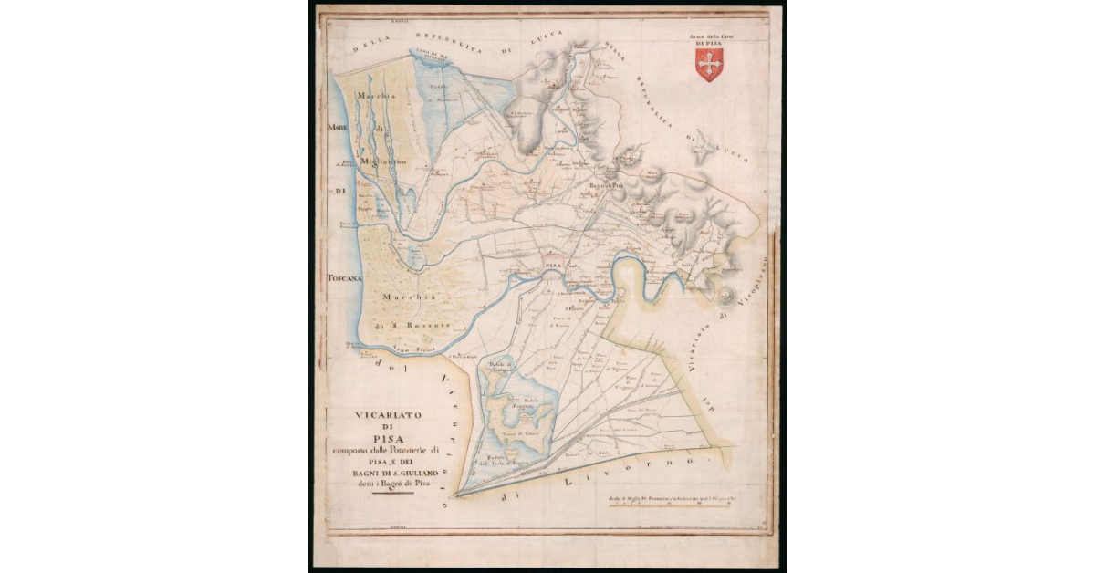Vicariato di Pisa composto dalle Podesterie di Pisa e dei Bagni di S. Giuliano detti Bagni di Pisa