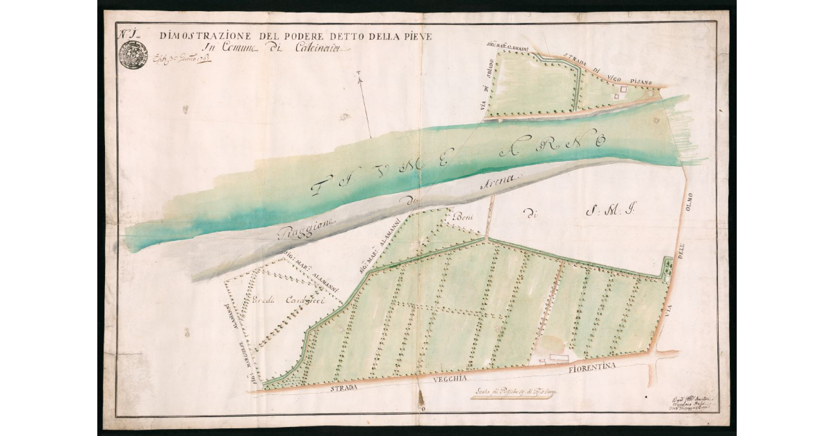 Dimostrazione del Podere detto della Pieve in Comune di Calcinaia