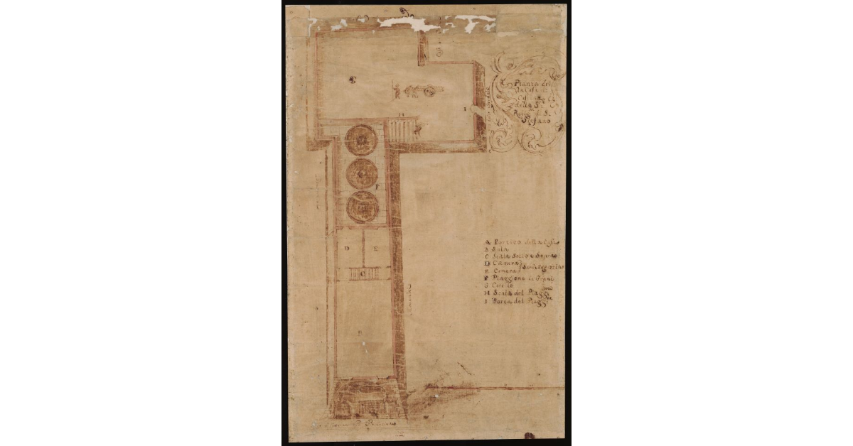 Pianta della Casa di Cascina della Sacra Religione di S. Stefano