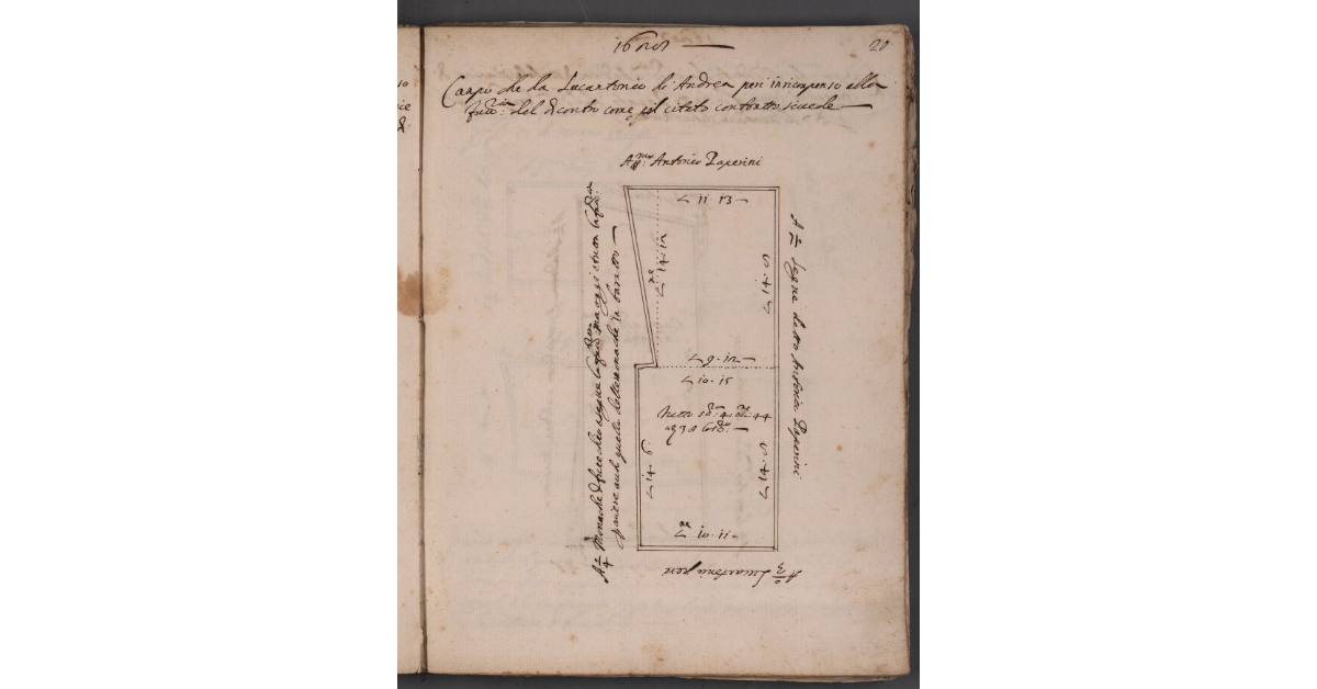 [Terreno ceduto da Lucantonio Peri alla Commenda Magistrale]