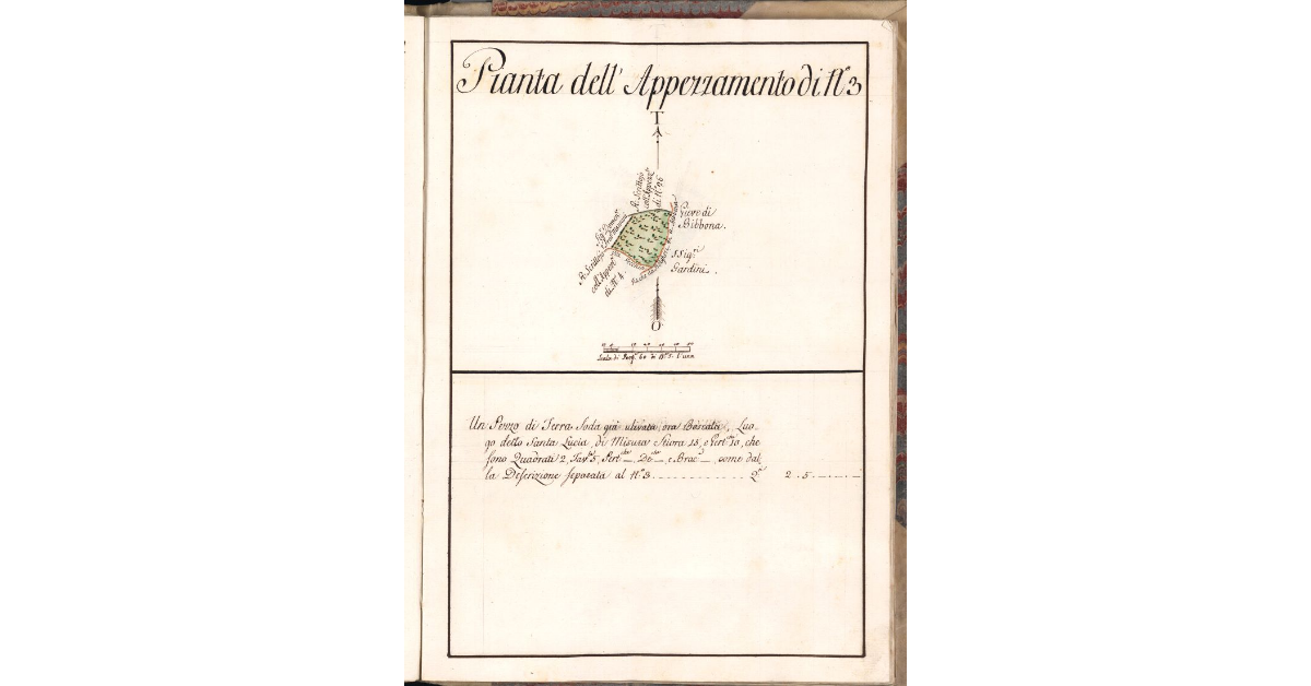 Pianta dell'Appezzamento di N. 3