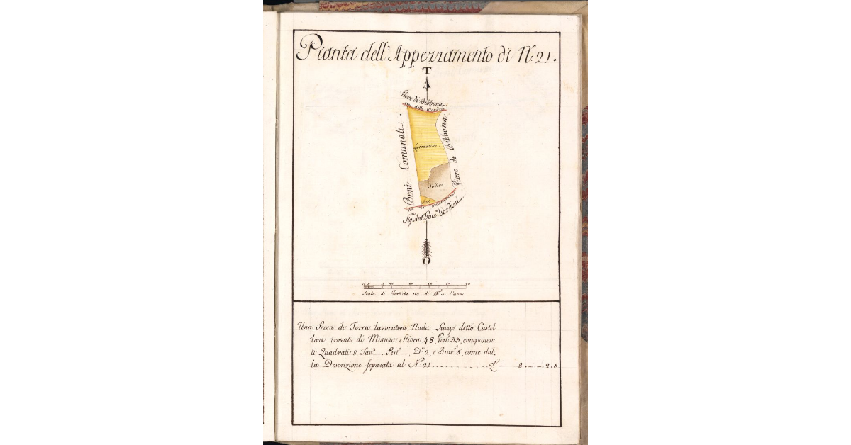 Pianta dell'Appezzamento di N. 21