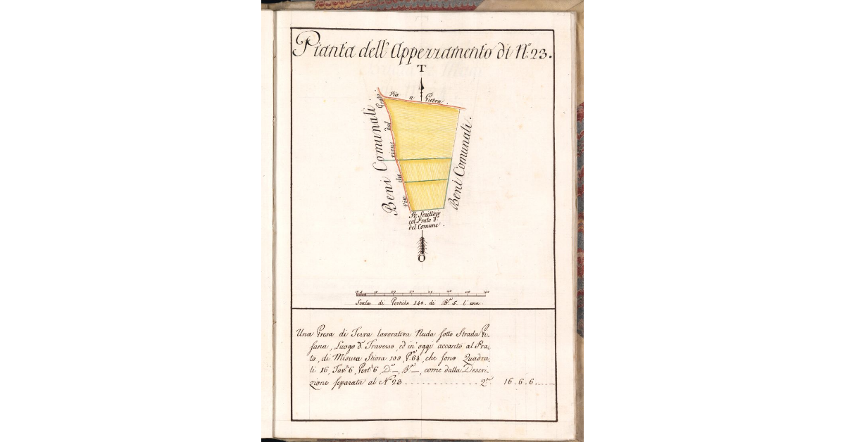 Pianta dell'Appezzamento di N. 23