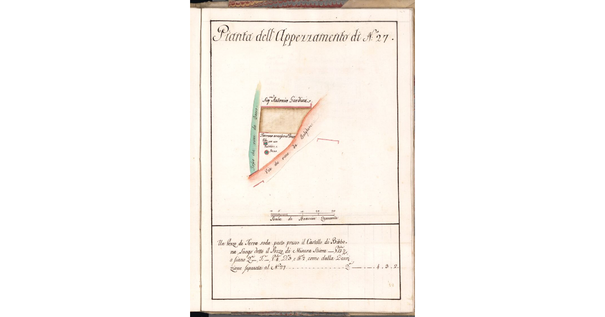 Pianta dell'Appezzamento di N. 27