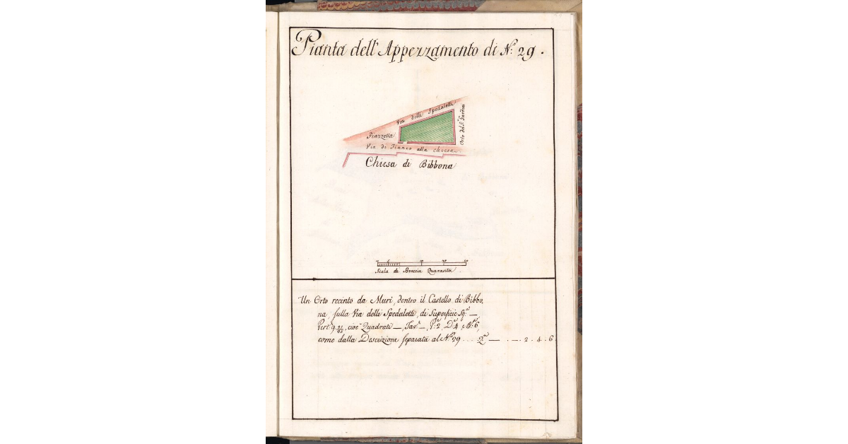 Pianta dell'Appezzamento di N. 29