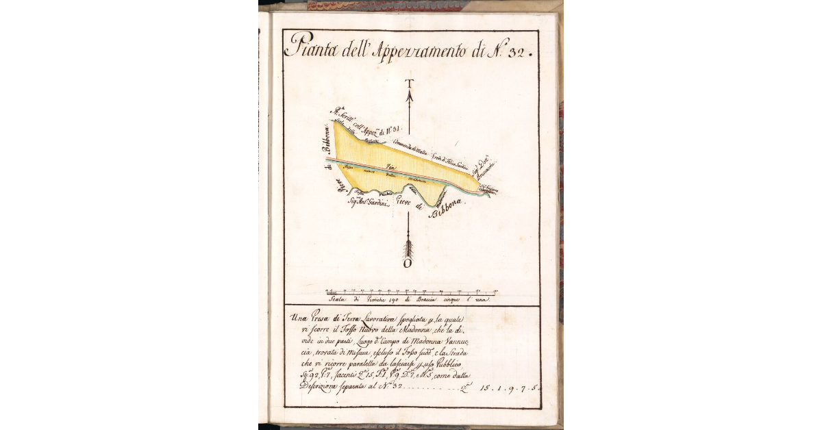 Pianta dell'Appezzamento di N. 32