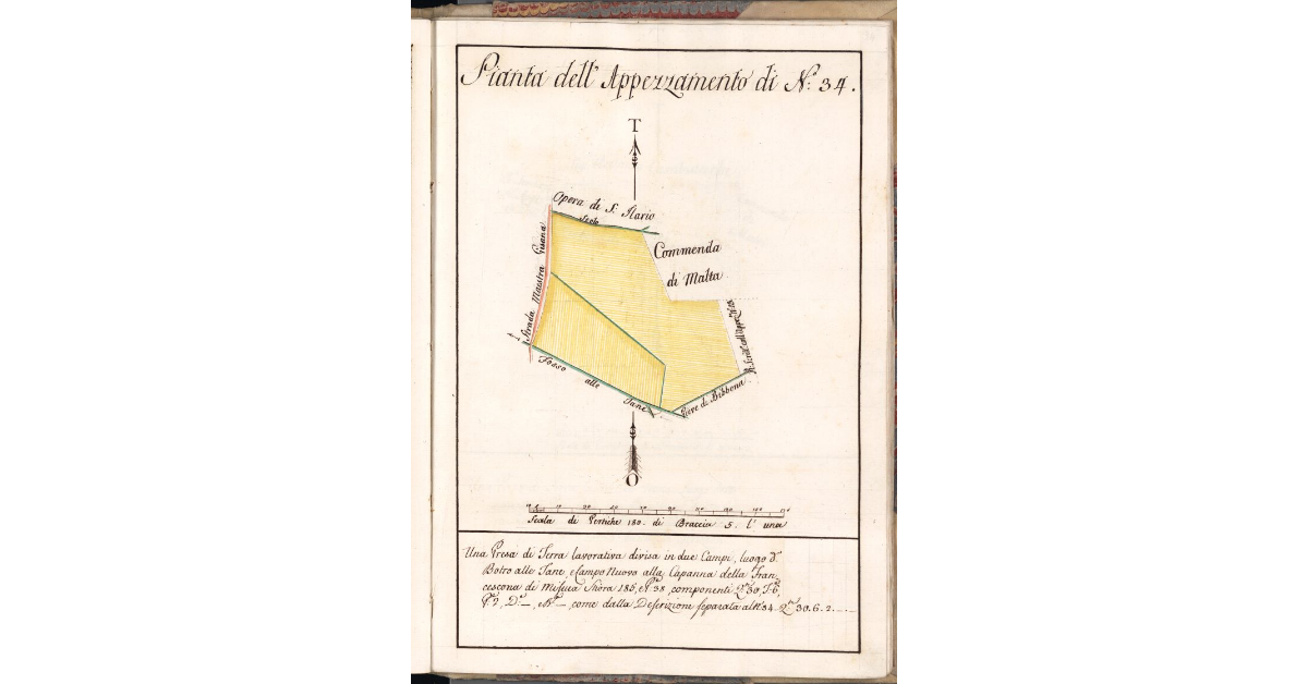 Pianta dell'Appezzamento di N. 34