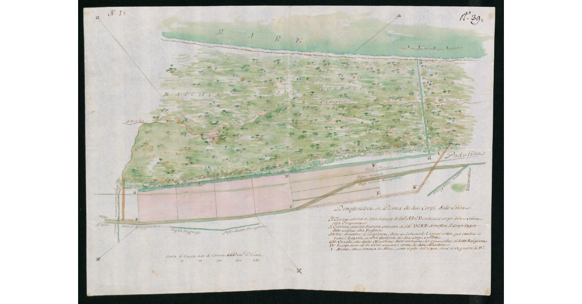 Dimostrazione in pianta di due corpi delle saline