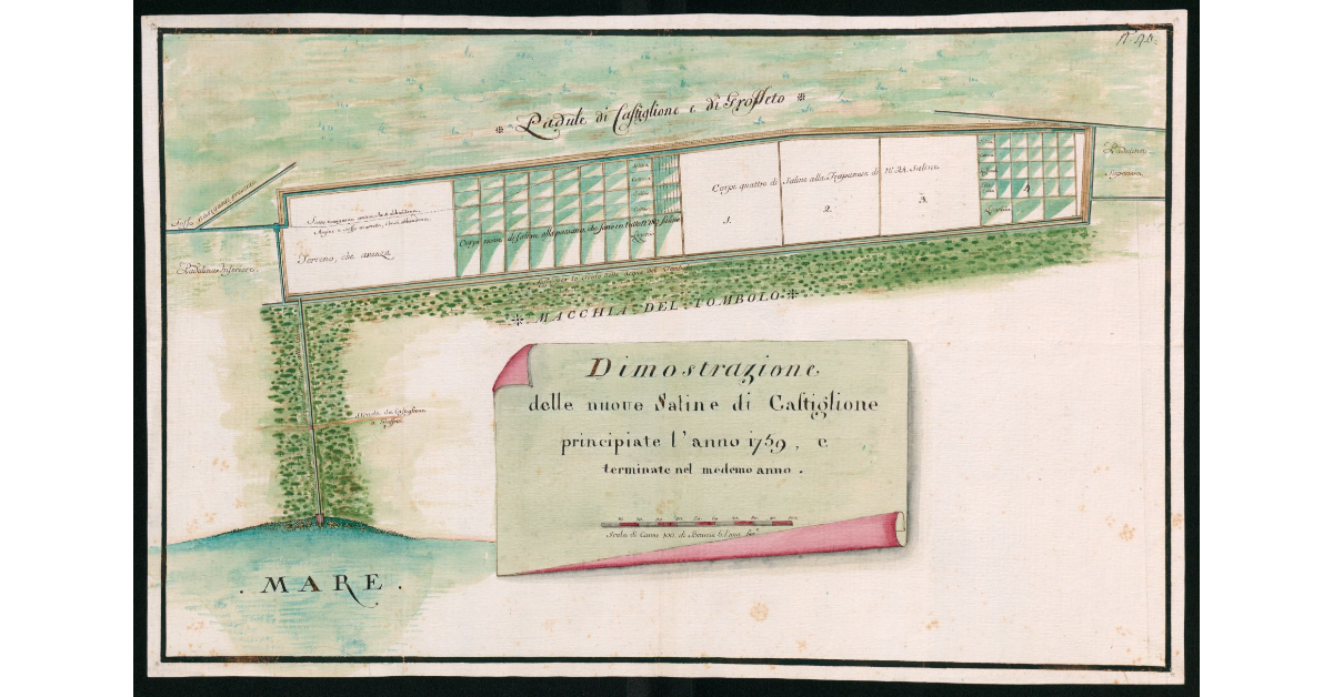 Dimostrazione delle nuove saline di Castiglione principiate l'anno 1759 e terminate nel medesimo anno