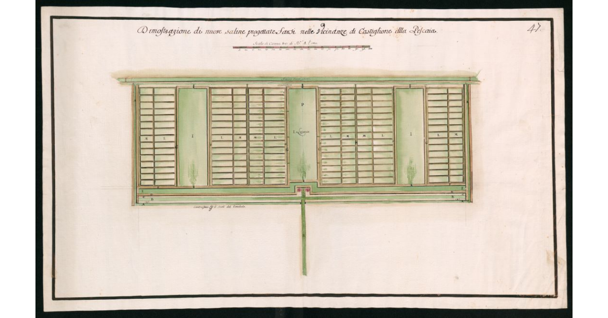 Dimostrazione di nuove saline progettate farsi nelle vicinanze di Castiglione della Pescaia