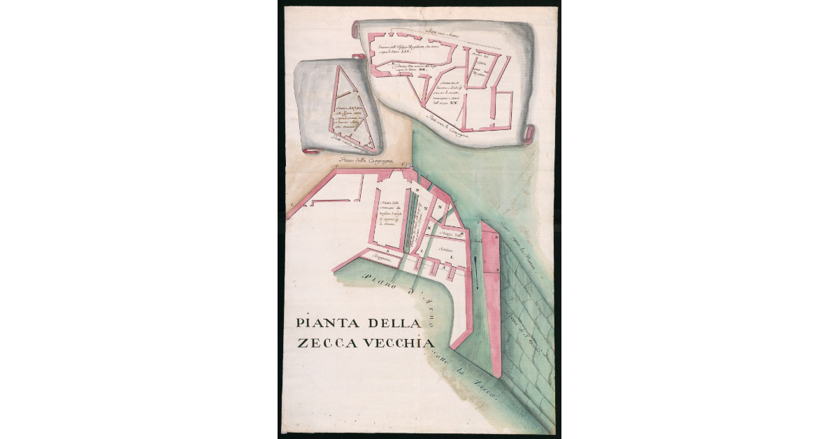 Pianta della zecca vecchia