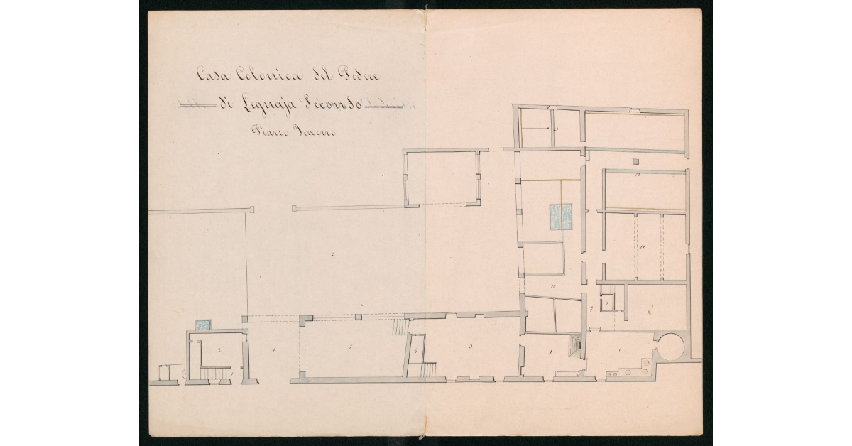Casa colonica del podere di Legnaia secondo. Piano terreno