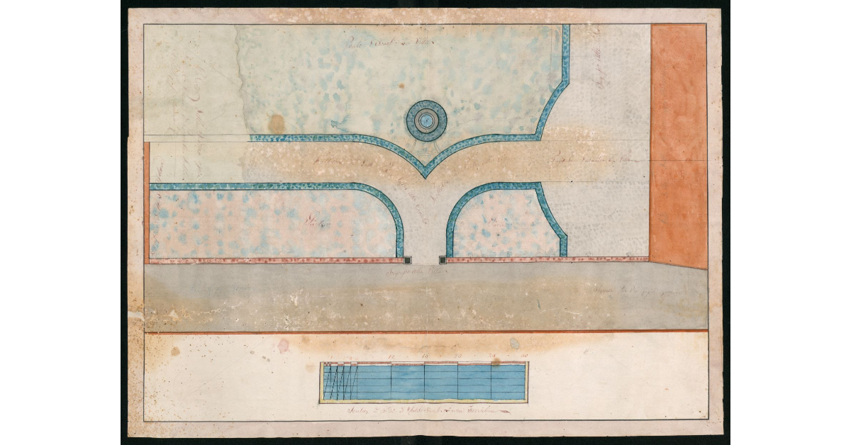 [Particolare del podere del Fedino di proprietà Mancini sulla via Romana]